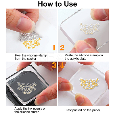 9 Sheets 9 Style Festival & Animal & Word Pattern PVC Plastic Stamps DIY-GL0002-68-1