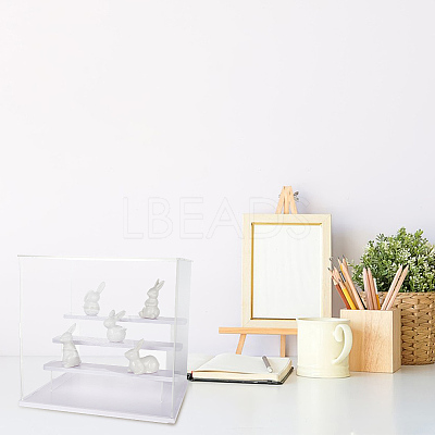 Transparent Plastic Minifigures Display Case ODIS-WH0025-142C-1