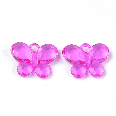 Transparent Acrylic Pendants TACR-T005-08-1