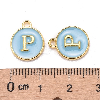 Golden Plated Alloy Enamel Charms ENAM-S118-04P-1