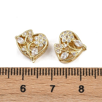 Brass Pave Cubic Zirconia Multi-strand Links ZIRC-F145-01G-01-1