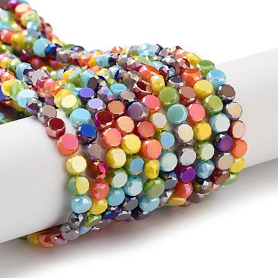 Electroplate Glass Beads EGLA-P056-01B-1