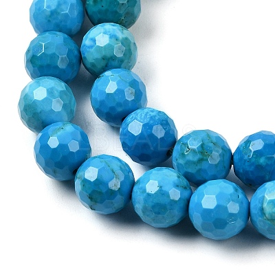 Natural Magnesite Beads Strands G-P598-E-8mm-02-1