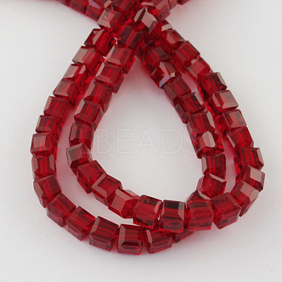Glass Bead Strands GLAA-R041-6x6mm-02-1