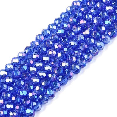 Electroplate Glass Beads Strands LS-EGLA-A044-T2mm-B31-1
