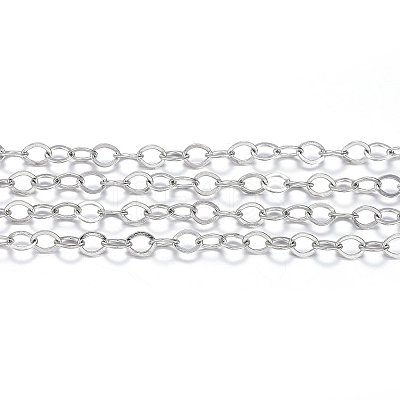 Tarnish Resistant 304 Stainless Steel Cable Chains CHS-H022-01P-20M-1
