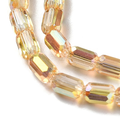 Electroplate Glass Beads Strands EGLA-D031-01-19-1