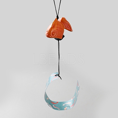 Goldfish Iron Wind Chime HJEW-WH0071-27B-01-1