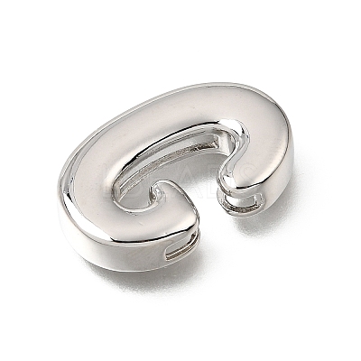 Brass Slide Charms KK-Z163-01P-G-1