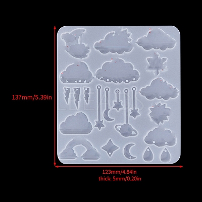 Food Grade DIY Silicone Pendant Molds PW-WG86182-04-1