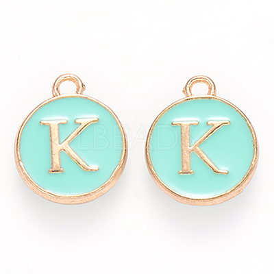Golden Plated Alloy Enamel Charms LS-ENAM-S118-05K-1
