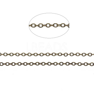 Brass Cable Chains CHC-T008-08AB-1