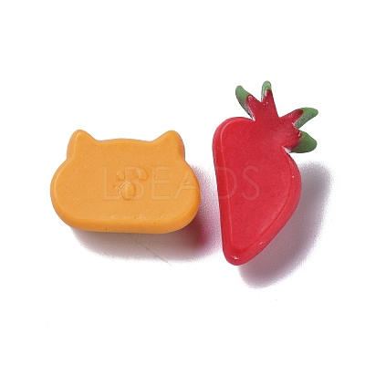 Opaque Resin Cabochons RESI-K012-02-1