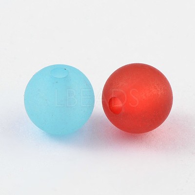 Transparent Acrylic Ball Beads FACR-R021-8mm-M-1