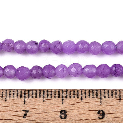 Dyed Natural White Jade Beads Strands G-T139-4mm-60-10-1