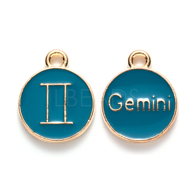 Alloy Enamel Pendants ENAM-S124-01B-05I-1