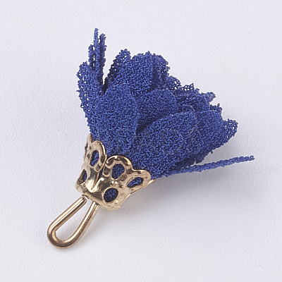 Cloth Flower Pendants Decoration IFIN-K036-07-1