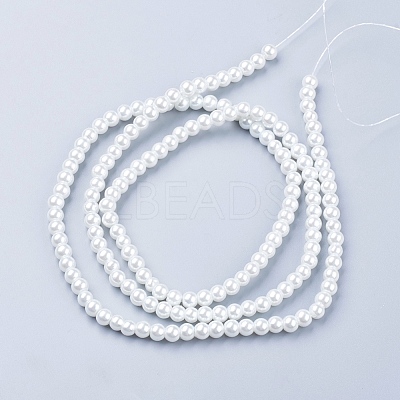 Glass Pearl Beads Strands HY-6D-B01-1