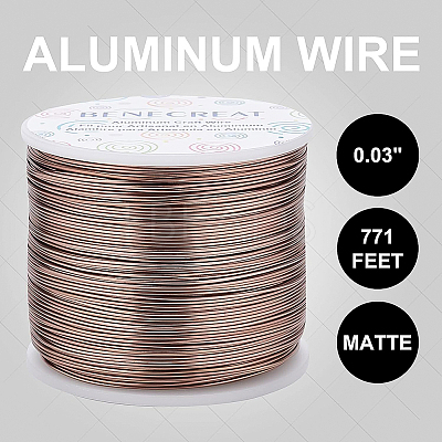 Matte Round Aluminum Wire AW-BC0003-30D-0.8mm-1