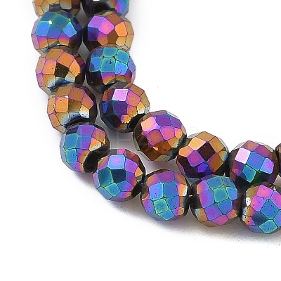 Electroplated Synthetic Non-magnetic Hematite Beads Strands G-A263-B01-01A-1