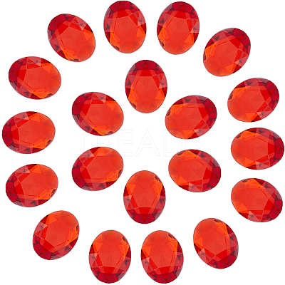 Acrylic Rhinestone Flat Back Cabochons DIY-GF0009-17A-1