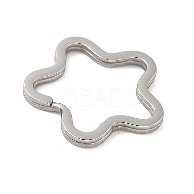 304 Stainless Steel Split Key Rings Hand Polished STAS-D144-01B-P-1
