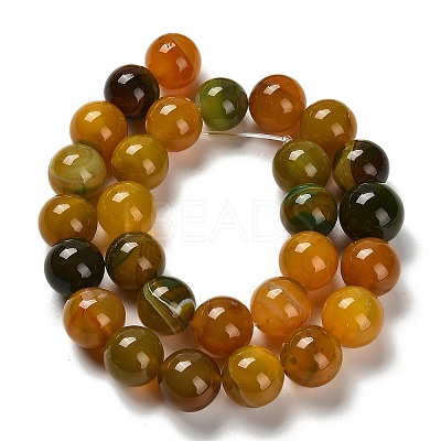 Dyed Natural Agate Beads Strands G-G175-A11-01-1