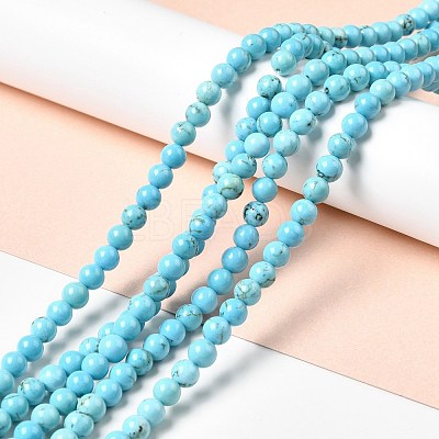 Dyed & Heated Natural Magnesite Beads Strands G-G924-01B-03-1
