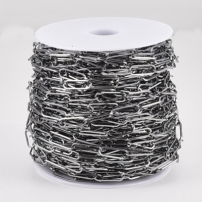 Unwelded Iron Paperclip Chains CH-S125-02B-B-1