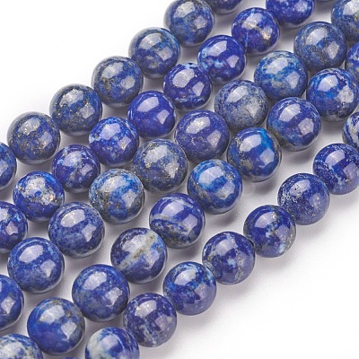 Natural Lapis Lazuli Bead Strands G-G953-02-10mm-1