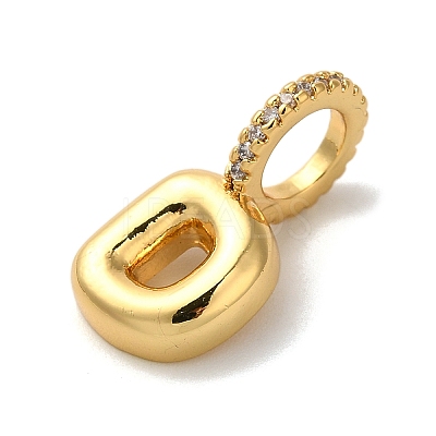 Brass Micro Pave Cubic Zirconia Pendants KK-K345-13D-G-1