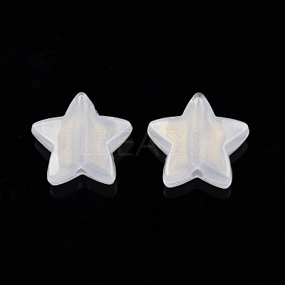 Opaque Acrylic with Glitter Powder Beads SACR-G024-15-1