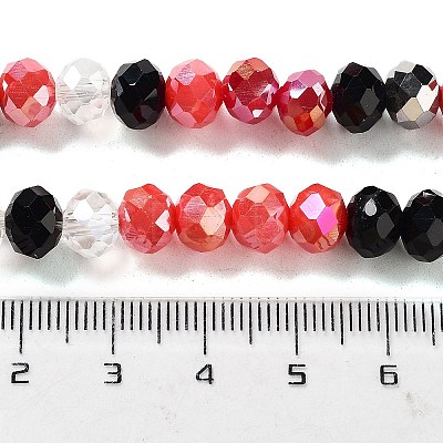 Glass Beads Strands EGLA-A034-M8mm-14-1