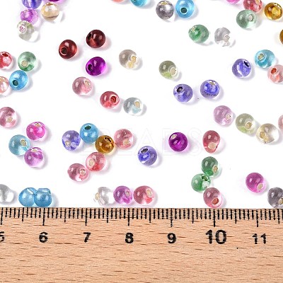6/0 Baking Paint Transparent Fringe Glass Seed Beads X1-SEED-N006-06-1