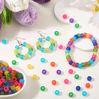 800Pcs Transparent Plastic Beads KY-SP0001-57-1