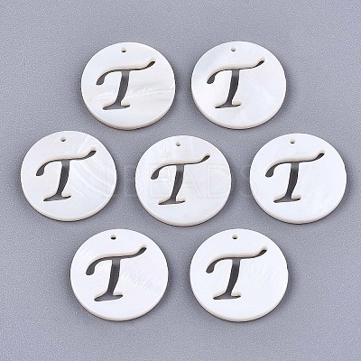 Natural Freshwater Shell Charms SHEL-S276-119T-1
