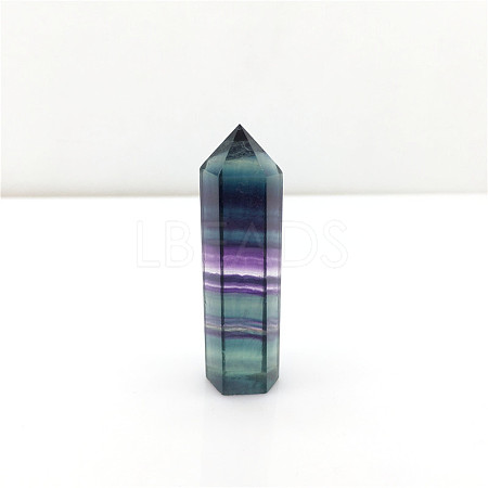 Point Tower Natural Fluorite Home Display Decoration PW23030654850-1