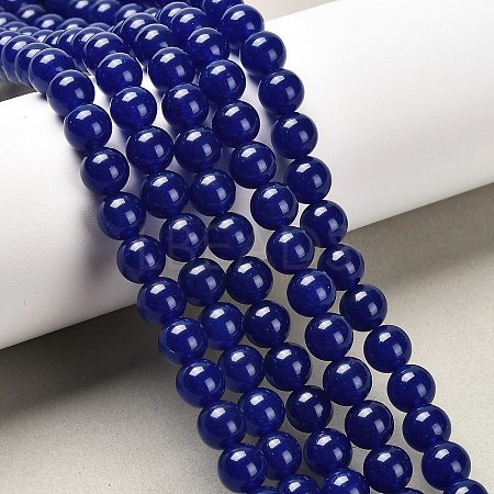 Natural & Dyed Malaysia Jade Bead Strands X-G-A146-8mm-A22-1