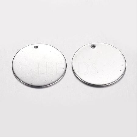 304 Stainless Steel Pendants STAS-D438-20-A-1