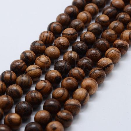 Natural Wood Beads Strands WOOD-F006-04-10mm-1