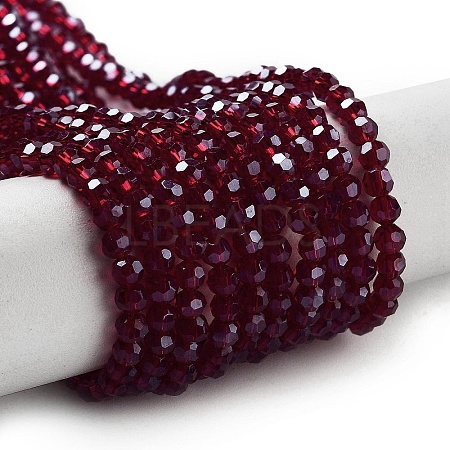 Electroplate Transparent Glass Beads Strands LS-EGLA-A035-T3mm-A02-1