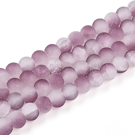 Crackle Glass Beads LS-X1-GLAA-N009-6mm-05-1