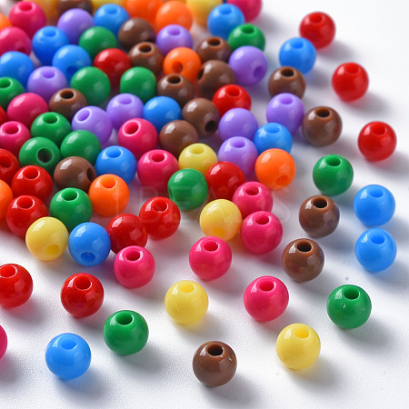 Opaque Acrylic Beads MACR-S370-C6mm-M2-1