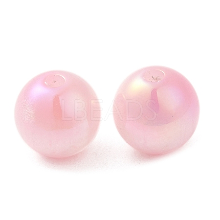Iridescent Opaque Resin Beads RESI-Z015-01B-08-1