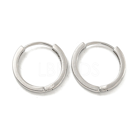 Brass Hoop Earrings EJEW-L211-006P-1