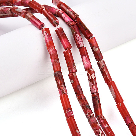 Synthetic Imperial Jasper Beads Strands G-S322-002C-1-1