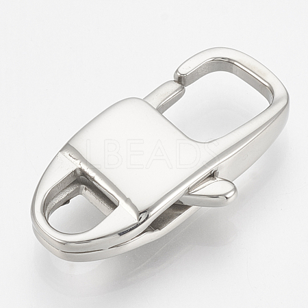 Tarnish Resistant 304 Stainless Steel Lobster Claw Clasps STAS-T033-09-1