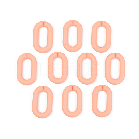 Opaque Spray Painted Acrylic Linking Rings OACR-T024-02-I02-1