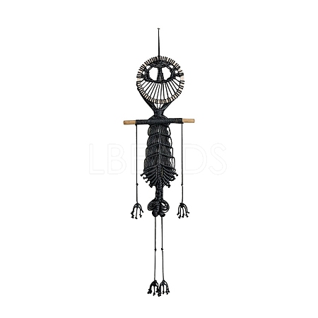 Skull Cotton Macrame Woven Wall Hanging PW-WG76995-02-1