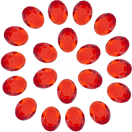 Acrylic Rhinestone Flat Back Cabochons DIY-GF0009-17A-1